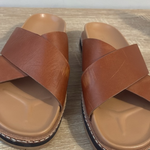 Madewell The Dayna Lugsole Slide Sandal in Leather 6 - Picture 12 of 14
